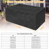 210D Waterproof, Windproof Dustproof Patio Furniture Protector Oxford Cloth Garden L Size