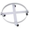 2 Pack 55 Gallon Drum Dolly with Heavy Duty Steel Frame