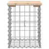 Garden Bench Natural wood, Galvanized steel