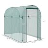 Galvanized Steel Crop Cage Plant Protection Tent with Zippered Door 4x8 ft