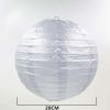 8 Inch Chinese Style Paper Hanging Lanterns 5 Pack Silver
