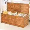 47 Gallon Deck Storage Bench Box Outdoor Organization Tool Storage Seat