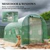 Green Dome Shaped Circular Greenhouse for Outdoor Plant Growing