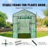 VEVOR Walk In Greenhouse with Shelves PE Cover Steel Frame Portable Plant House