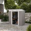 6 x 4 FT Metal Garden Shed with Dual Locking Doors
