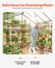 8 x 14 FT Pavilion Style Polycarbonate Greenhouse with Vent Windows