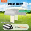 VEVOR Walk In Tunnel Greenhouse Hoop House Galvanized Steel Frame White PE Cover