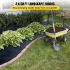 VEVOR 3FT x 50FT Heavy Duty Weed Barrier Fabric 5OZ Woven Weed Control Landscape Fabric for Flower Beds and Gardens