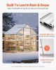 VEVOR 6x4 FT Polycarbonate Greenhouse Adjustable Vent Windows Sliding Door Pavilion Style