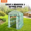 VEVOR Walk In Greenhouse with Shelves PE Cover Steel Frame Portable Plant House