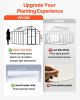 8 x 12 FT Polycarbonate Greenhouse with Vent Windows and Hinged Door