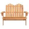 Garden Bench Natural Wood Solid Acacia Wood Medium Foldable Outdoor Patio Bench