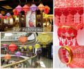 14 Inch Classic Yellow Tassel Hanging Lantern for Festival Decor