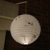 11 Inch Japanese Style Paper Lantern Crane Design