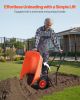 VEVOR 5 Cu Ft Wheelbarrow Cart 397 lb Capacity 2 Wheel Garden Dump Cart