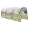 Portable Walk In Greenhouse Transparent PVC Cover Steel Frame Garden Hot House