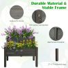 2 Tier Raised Wooden Garden Bed with Legs and Drainage