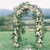 78 Inch Metal Garden Arch Trellis Adjustable Wedding Arbor
