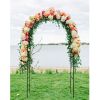 78 Inch Metal Garden Arch Trellis Adjustable Wedding Arbor