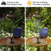 Solar Power Fountain Submersible Floating Water Pump for Bird Bath Pond Pool Garden