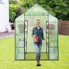 Portable 4 Tier Walk-in Plant Greenhouse with 8 Shelves
