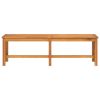 59.1 Inch Solid Acacia Wood Garden Bench Brown