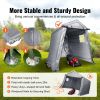 VEVOR 6x8 FT Portable Outdoor Storage Shed Tent Waterproof Canopy Shelter with Roll-Up Door and Steel Frame