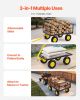 VEVOR 1400 lbs Steel Garden Cart Heavy Duty Pullable Yard Wagon Garden Utility Cart