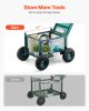 VEVOR Rolling Garden Cart with Seat Heavy Duty Gardening Work Seat 400 lb Capacity