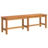 59.1 Inch Solid Acacia Wood Garden Bench Brown