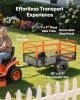28 Cu Ft Garden Utility Trailer 1800LB Capacity ATV UTV Tow Behind Steel Dump Trailer