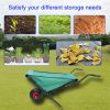 Collapsible Wheelbarrow 176 lbs Folding Yard Garden Wheelbarrow
