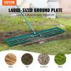 VEVOR lawn leveling rake, 48"x10" heavy-duty leveler with 78" steel handle