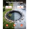 15 x 15 ft Pond Liner, 45 Mil Thickness, EPDM Rubber Material Fish Pond Liner for Outdoor Ponds, Easy to Cut, Durable & Leakproof, for Water Garden