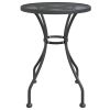 Garden Table Anthracite Expanded Metal Mesh Compact Durable