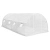 Greenhouse White PE mesh fabric, galvanized steel 194ftÂ²