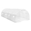Greenhouse White PE mesh fabric, galvanized steel 194ftÂ²