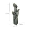 33.5 Inch Indoor Tabletop Rock Waterfall Tiered Rockery Water Feature with LED Lights
