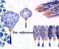14 Inch Traditional Chinese Cloth Lantern Hanging Decorative Lampshade