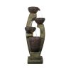 40 Inch Tall Modern Outdoor Garden Fountain Contemporary Design Patio Yard Decor