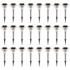 24Packs Solar Garden Lights Outdoor IP44 Waterproof Solar Pathway Color Changing