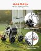 VEVOR Hose Reel Cart, Hold Up to 300 ft of 5/8'' Hose, Garden Water Hose Carts Mobile Tools with 4 Wheels
