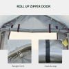 Outsunny 6x8 FT Portable Carport Garage Tent with UV Resistant PE Cover