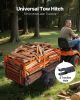 28 Cu Ft Garden Utility Trailer 1800LB Capacity ATV UTV Tow Behind Steel Dump Trailer