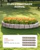 VEVOR Faux Stone Landscape Edging 46.8" x 3.9" – Flexible Realistic Brick-Style Garden Border with Anchoring Spikes for Lawn & Yard