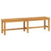Brown Solid Acacia Wood Garden Bench Large Outdoor Patio Seating