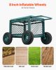 VEVOR Rolling Garden Cart with Seat Heavy Duty Gardening Work Seat 400 lb Capacity