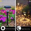 Itopfox 6PCS Solar Pathway Lights 2 Modes IP65 Waterproof Landscape Lights