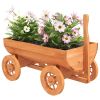Decorative Wagon Natural Wood Solid fir wood Medium Portable
