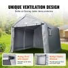 VEVOR 10x10 FT Outdoor Storage Shed Portable Storage Tent Roll Up Door